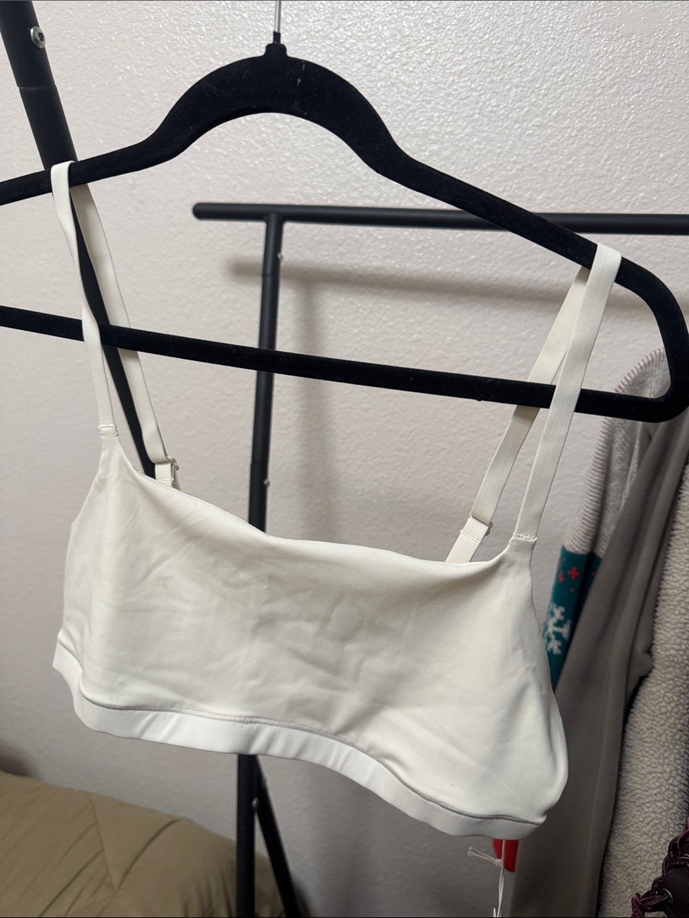 Athleta Cream Adjustable-Strap Bandeau